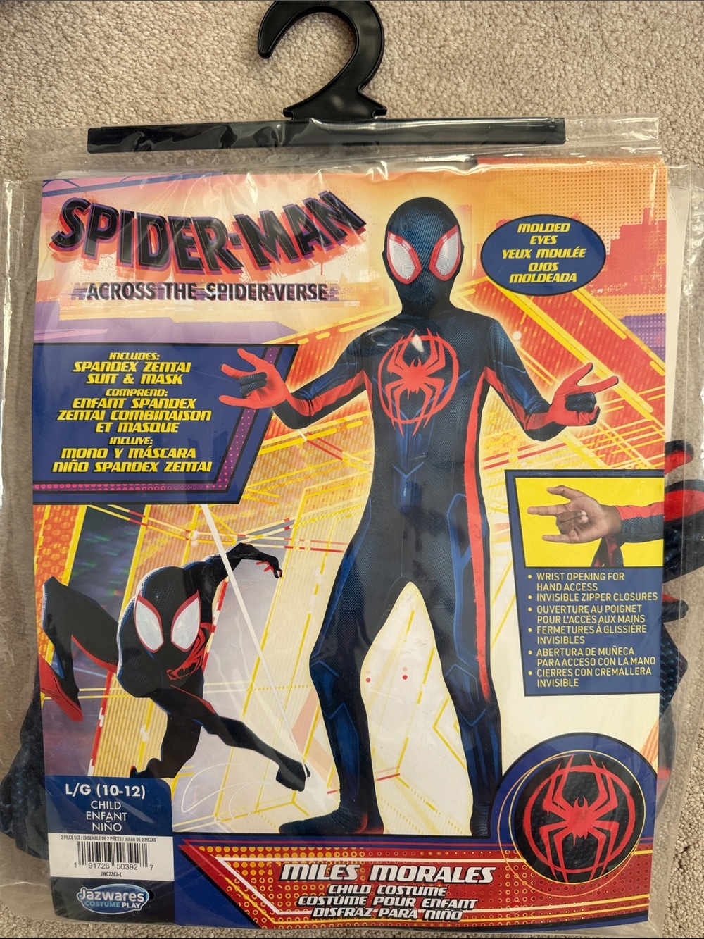 Miles Morales Kids Spider-Man Costume - Black & Red